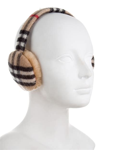 burberry nova check earmuffs|Check Wool Earmuffs in Snug .